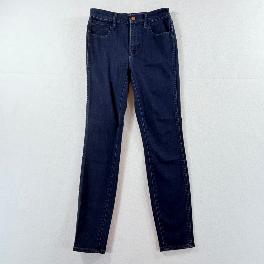 Madewell Skinny Jeans Womens 26 Blue 10" High Riser Dark Wash Classic Minimalist